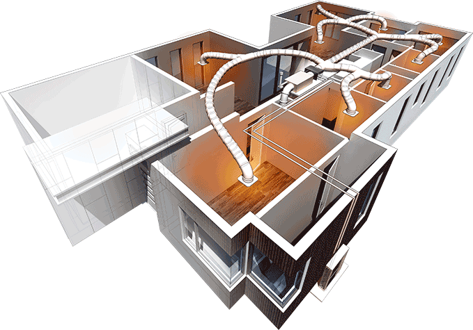 Gas Ducted Heating Diagram