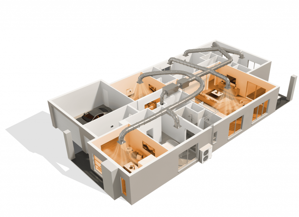 Gas-ducted-heating-installation-process