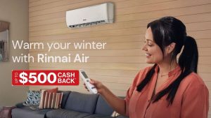 500 Cashback on Rinnai Air