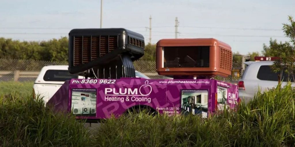 evaporative cooler plum heating and cooling