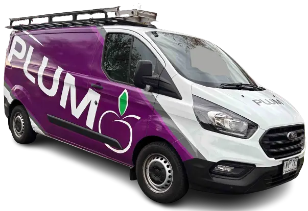 Plum Electrical van - Melbourne commercial electrician